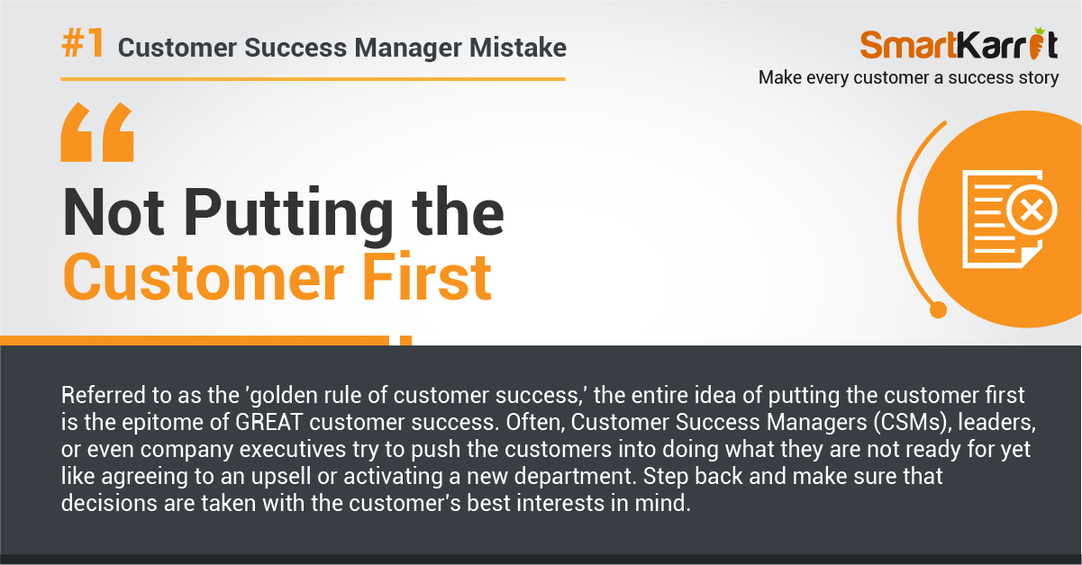 customer success mistake