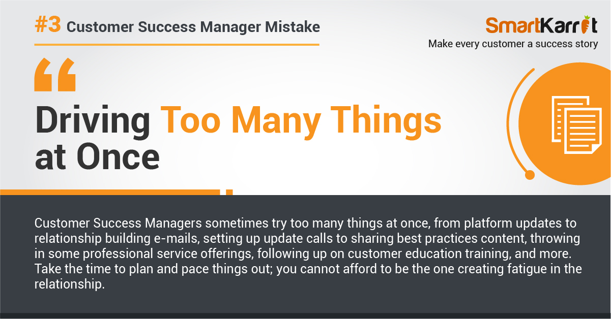 top customer success mistake