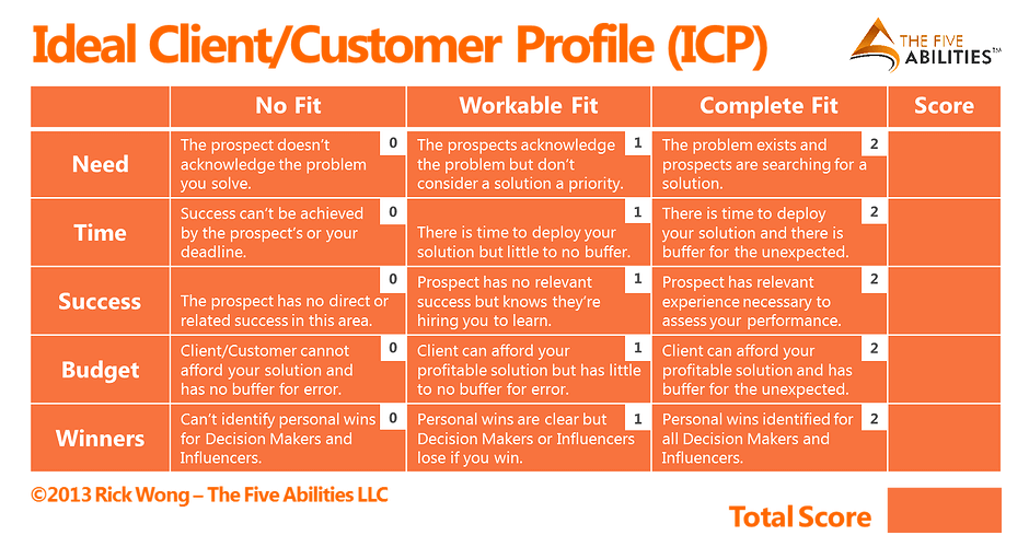 customer profile template example